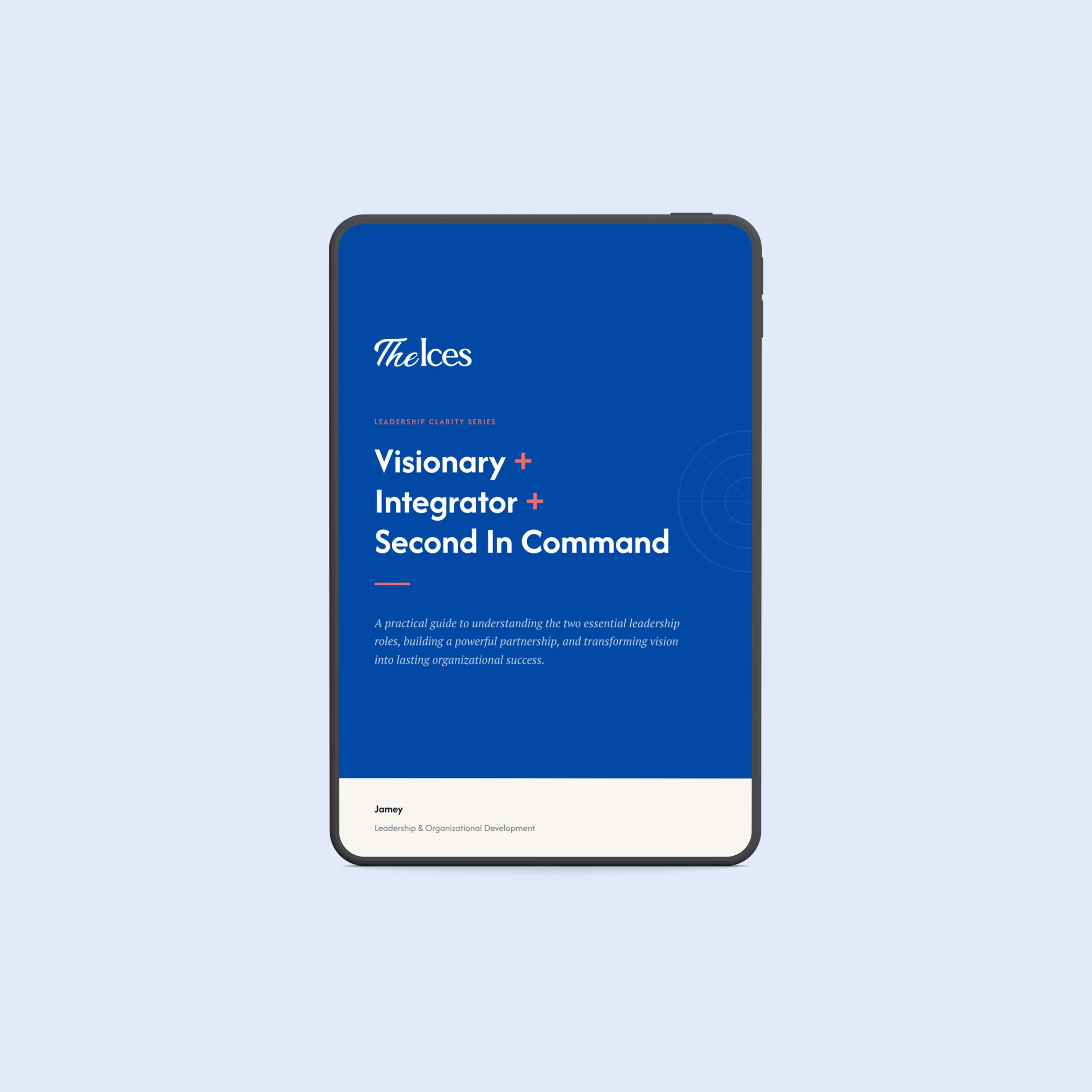 Visionary + Second In Command (Integrator)